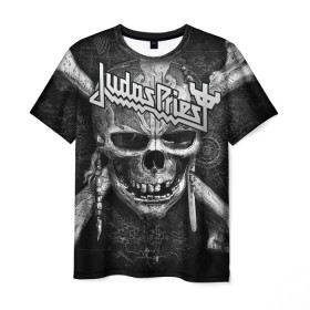 Мужская футболка 3D с принтом Judas Priest , 100% полиэфир | прямой крой, круглый вырез горловины, длина до линии бедер | breaking the law | judas priest | live | painkiller | гленн типтон | грув | метал | роб хэлфорд | рок | тим оуэнс | хард | хеви
