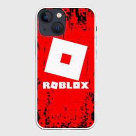 Чехол для iPhone 13 mini с принтом ROBLOX. ,  |  | game | gamer | logo | minecraft | roblox | simulator | игра | конструктор | лого | симулятор | строительство | фигура