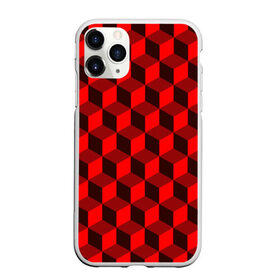 Чехол для iPhone 11 Pro Max матовый с принтом Кубики , Силикон |  | геометрия | квадратики | квадраты | красная майка | красная футболка | красные квадраты | красные кубики | красные трусы | красные шорты | красный р | красный топ | красный чехол