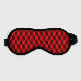 Маска для сна 3D с принтом Кубики , внешний слой — 100% полиэфир, внутренний слой — 100% хлопок, между ними — поролон |  | геометрия | квадратики | квадраты | красная майка | красная футболка | красные квадраты | красные кубики | красные трусы | красные шорты | красный р | красный топ | красный чехол