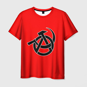 Мужская футболка 3D с принтом Анархия , 100% полиэфир | прямой крой, круглый вырез горловины, длина до линии бедер | art | rock | sons of anarchy | анархия | арт | группа | егор летов | логотип | музыка | панк | панк рок | прикольная | рок | свобода | хаос