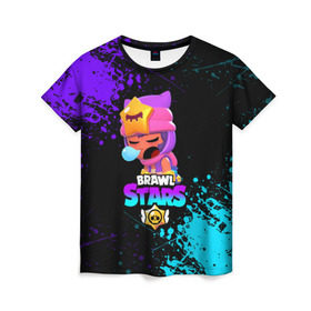 Женская футболка 3D с принтом BRAWL STARS SANDY , 100% полиэфир ( синтетическое хлопкоподобное полотно) | прямой крой, круглый вырез горловины, длина до линии бедер | 8 bit | 8 бит | bibi | brawl stars | crow | el brown | leon | leon shark | max | mr.p | sally leon | sandy | shark | stars | tara | virus | werewolf | акула | биби | вирус | ворон | леон | оборотень | пингвин