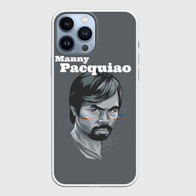 Чехол для iPhone 13 Pro Max с принтом Manny Pacquiao ,  |  | Тематика изображения на принте: manny pacquiao | pac man | pacquiao | бокс | мэнни пакьяо | пакьяо