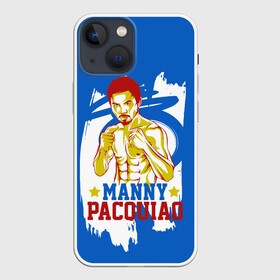 Чехол для iPhone 13 mini с принтом Manny Pacquiao ,  |  | manny pacquiao | pac man | pacquiao | бокс | мэнни пакьяо | пакьяо