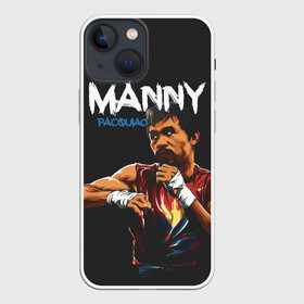 Чехол для iPhone 13 mini с принтом Manny ,  |  | manny pacquiao | pac man | pacquiao | бокс | мэнни пакьяо | пакьяо