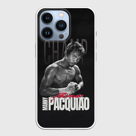 Чехол для iPhone 13 Pro с принтом Manny Pacquiao ,  |  | Тематика изображения на принте: manny pacquiao | pac man | pacquiao | бокс | мэнни пакьяо | пакьяо
