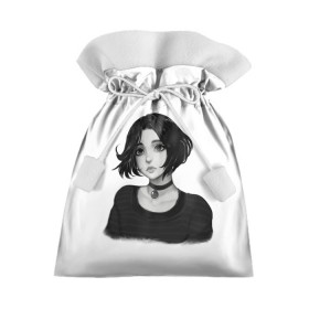 Подарочный 3D мешок с принтом Девушка Думер , 100% полиэстер | Размер: 29*39 см | Тематика изображения на принте: doomer | doomer girl | trad girl | девушка | девушка думер | думер | мем | мемы