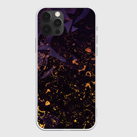 Чехол для iPhone 12 Pro Max с принтом Flame in the night , Силикон |  | абстракция | линии | огонь | пламя | узор | фиолетовый
