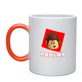 Кружка хамелеон с принтом ROBLOX , керамика | меняет цвет при нагревании, емкость 330 мл | Тематика изображения на принте: game | gamer | logo | minecraft | roblox | simulator | игра | конструктор | лого | майнкрафт | симулятор | строительство | фигура