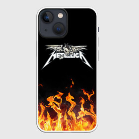 Чехол для iPhone 13 mini с принтом Metallica ,  |  | heavy | heavy metal | metal | metalica | metallica | trash metal | джеймс | кирк | ларс | мастейн | метал | металика | металл | металлика | музыка | ньюстед | рок | трухильо | ульрихт | хеви | хэви | хэммет | хэтфилд