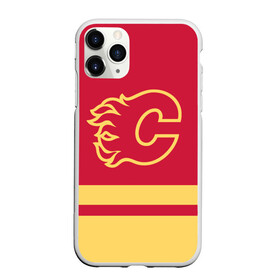 Чехол для iPhone 11 Pro матовый с принтом Калгари Флэймз , Силикон |  | calgary | calgary flames | flames | hockey | nhl | usa | калгари | калгари флэймз | нхл | спорт | сша | флэймз | хоккей | шайба