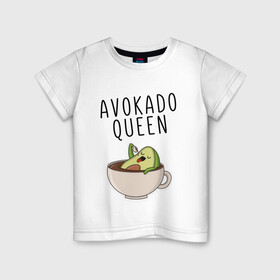Детская футболка хлопок с принтом Авокадо. , 100% хлопок | круглый вырез горловины, полуприлегающий силуэт, длина до линии бедер | авокадо | веган | еда блогеров | мемы | минимализм | прикольные картинки | прикольные надписи | растение | смешное авокадо | фрукт