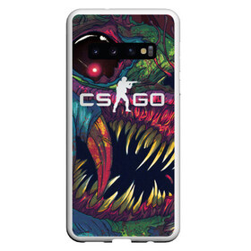 Чехол для Samsung Galaxy S10 с принтом CS GO Hyper Beast , Силикон | Область печати: задняя сторона чехла, без боковых панелей | counter | cs | go | hyper beast | strike | ак | бист | гипер | го | зубы | игровая | игроку | игроману | контер | крутая | крутой | кс | нож | страйк | хайпер бист | хипер | чудовище