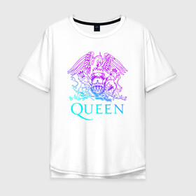 Мужская футболка хлопок Oversize с принтом QUEEN , 100% хлопок | свободный крой, круглый ворот, “спинка” длиннее передней части | queen | rock | брайан мэи | группа queen | группа квин | джон дикон | квин | королева | король | роджер тейлор | рок | фредди меркьюри