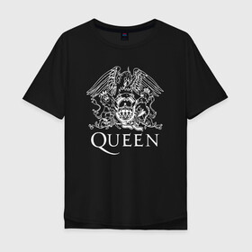 Мужская футболка хлопок Oversize с принтом QUEEN | Фредди Меркьюри , 100% хлопок | свободный крой, круглый ворот, “спинка” длиннее передней части | queen | rock | брайан мэи | группа queen | группа квин | джон дикон | квин | королева | король | роджер тейлор | рок | фредди меркьюри