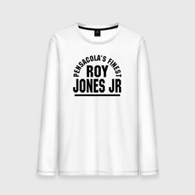 Мужской лонгслив хлопок с принтом Roy Jones Jr. , 100% хлопок |  | captain hook | roy jones | roy levesta jones | бокс | капитан хук | рой джонс