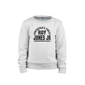 Детский свитшот хлопок с принтом Roy Jones Jr. , 100% хлопок | круглый вырез горловины, эластичные манжеты, пояс и воротник | captain hook | roy jones | roy levesta jones | бокс | капитан хук | рой джонс