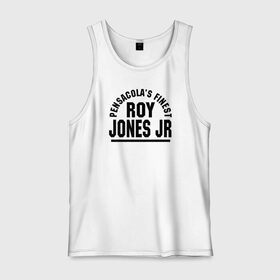 Мужская майка хлопок с принтом Roy Jones Jr. , 100% хлопок |  | captain hook | roy jones | roy levesta jones | бокс | капитан хук | рой джонс