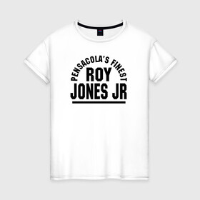Женская футболка хлопок с принтом Roy Jones Jr. , 100% хлопок | прямой крой, круглый вырез горловины, длина до линии бедер, слегка спущенное плечо | captain hook | roy jones | roy levesta jones | бокс | капитан хук | рой джонс