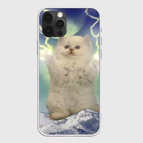 Чехол для iPhone 12 Pro Max с принтом Грозовой Котик , Силикон |  | Тематика изображения на принте: cat | cats | memes | гроза | грозовой | грозовой кошак | животные | кот | котенок | котик | котята | кошак | кошка | мем | мемы | молнии | молния | прикол | прикольные