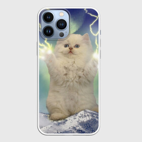 Чехол для iPhone 13 Pro Max с принтом Грозовой Котик ,  |  | cat | cats | memes | гроза | грозовой | грозовой кошак | животные | кот | котенок | котик | котята | кошак | кошка | мем | мемы | молнии | молния | прикол | прикольные