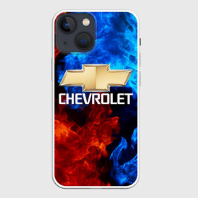 Чехол для iPhone 13 mini с принтом CHEVROLET | ШЕВРОЛЕ ,  |  | auto | chevrolet | sport | авто | автомобиль | автомобильные | бренд | марка | машины | спорт | шевролет