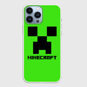 Чехол для iPhone 13 Pro Max с принтом MINECRAFT ,  |  | Тематика изображения на принте: block | creeper | cube | minecraft | pixel | блок | геометрия | крафт | крипер | кубики | майнкрафт | пиксели