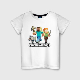 Детская футболка хлопок с принтом MINECRAFT | МАЙНКРАФТ (Z) , 100% хлопок | круглый вырез горловины, полуприлегающий силуэт, длина до линии бедер | block | creeper | cube | minecraft | pixel | блок | геометрия | крафт | крипер | кубики | майнкрафт | пиксели
