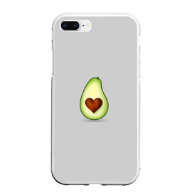 Чехол для iPhone 7Plus/8 Plus матовый с принтом Авокадо сердечко , Силикон | Область печати: задняя сторона чехла, без боковых панелей | авокадо | авокадо с сердечком | авокадо сердечко | авокадо сердце | авокадо эмоции | сердечко | четыре | четыре авокадо