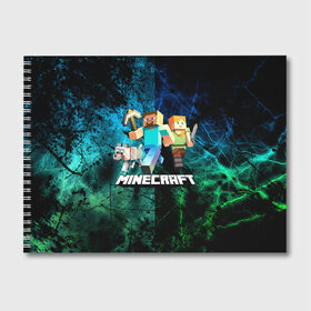 Альбом для рисования с принтом Minecraft Майнкрафт , 100% бумага
 | матовая бумага, плотность 200 мг. | creeper | earth | game | minecraft | minecraft earth | блоки | грифер | игры | квадраты | компьютерная игра | крипер | маинкрафт | майн | майнкравт | майнкрафт