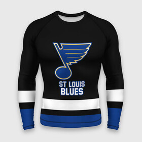 Мужской рашгард 3D с принтом Сент Луис Блюз ,  |  | blues | hockey | nhl | st. louis | st. louis blues | usa | блюз | нхл | сент луис | сент луис блюз | спорт | сша | хоккей | шайба