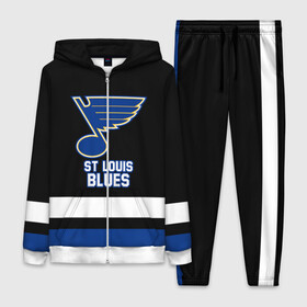 Женский костюм 3D с принтом Сент Луис Блюз ,  |  | blues | hockey | nhl | st. louis | st. louis blues | usa | блюз | нхл | сент луис | сент луис блюз | спорт | сша | хоккей | шайба