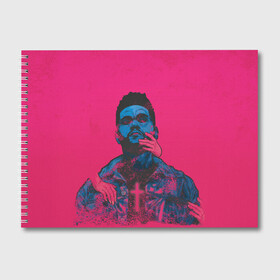 Альбом для рисования с принтом The Weeknd , 100% бумага
 | матовая бумага, плотность 200 мг. | blinding lights | heartless | starboy | the weekend | уикенд