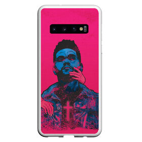 Чехол для Samsung Galaxy S10 с принтом The Weeknd , Силикон | Область печати: задняя сторона чехла, без боковых панелей | blinding lights | heartless | starboy | the weekend | уикенд