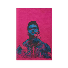 Обложка для паспорта матовая кожа с принтом The Weeknd , натуральная матовая кожа | размер 19,3 х 13,7 см; прозрачные пластиковые крепления | Тематика изображения на принте: blinding lights | heartless | starboy | the weekend | уикенд