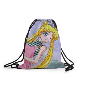 Рюкзак-мешок 3D с принтом Sailor Moon , 100% полиэстер | плотность ткани — 200 г/м2, размер — 35 х 45 см; лямки — толстые шнурки, застежка на шнуровке, без карманов и подкладки | baby | bunny | girl | like | pink | sailormoon | usagi | вода капли | воин | волосы | глаза | девушка | дождь | зайчик | зонтик | котик | кролик | лето | луна | малышка | матроска | небо | облака | природа | радуга | розовый