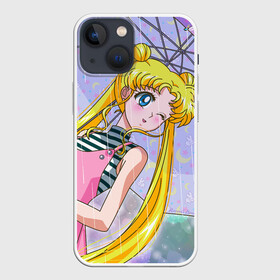 Чехол для iPhone 13 mini с принтом Sailor Moon ,  |  | baby | bunny | girl | like | pink | sailormoon | usagi | вода капли | воин | волосы | глаза | девушка | дождь | зайчик | зонтик | котик | кролик | лето | луна | малышка | матроска | небо | облака | природа | радуга | розовый