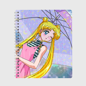 Тетрадь с принтом Sailor Moon , 100% бумага | 48 листов, плотность листов — 60 г/м2, плотность картонной обложки — 250 г/м2. Листы скреплены сбоку удобной пружинной спиралью. Уголки страниц и обложки скругленные. Цвет линий — светло-серый
 | baby | bunny | girl | like | pink | sailormoon | usagi | вода капли | воин | волосы | глаза | девушка | дождь | зайчик | зонтик | котик | кролик | лето | луна | малышка | матроска | небо | облака | природа | радуга | розовый