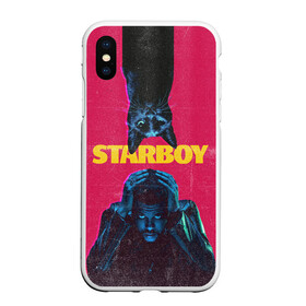 Чехол для iPhone XS Max матовый с принтом STARBOY , Силикон | Область печати: задняя сторона чехла, без боковых панелей | blinding lights | heartless | starboy | the weekend | уикенд