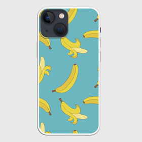 Чехол для iPhone 13 mini с принтом Банановый дождь ,  |  | банан | банановый | бананы | здоровое питание | зп | овощи | паттерн | плод | плоды | фрукт | фрукты | ягоды