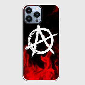 Чехол для iPhone 13 Pro Max с принтом АНАРХИЯ | ANARCHY RED FIRE ,  |  | anarchy | riot | rock | анархия | бунт | знаки | музыка | панки | рок | символ