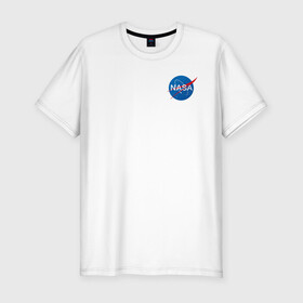 Мужская футболка хлопок Slim с принтом NASA , 92% хлопок, 8% лайкра | приталенный силуэт, круглый вырез ворота, длина до линии бедра, короткий рукав | galaxy | maven | nasa | space | space company | star | астрономия | галактика | джемини | дискавери | звезды | космическая компания | космос | кьюриос | меркурий | наса | скайлэб | спейс шаттл | шаттл