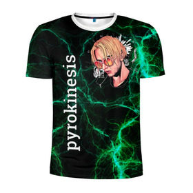 Мужская футболка 3D спортивная с принтом pyrokinesis , 100% полиэстер с улучшенными характеристиками | приталенный силуэт, круглая горловина, широкие плечи, сужается к линии бедра | pyrokinesis | андрей | исполнитель | пирокинезис | российский | рэп | хип хоп