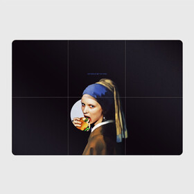 Магнитный плакат 3Х2 с принтом Het meisje met de parel , Полимерный материал с магнитным слоем | 6 деталей размером 9*9 см | бургер | девушка с жемчужиной | девушка с жемчужной серёжкой | картина | мара | руни мара | серёжка | ян вермеер