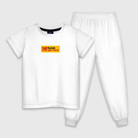 Детская пижама хлопок с принтом Kodak , 100% хлопок |  брюки и футболка прямого кроя, без карманов, на брюках мягкая резинка на поясе и по низу штанин
 | kodak | polychrome | products by | кодак | плёнка | фотоаппарат