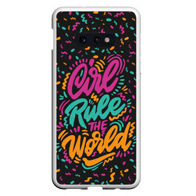 Чехол для Samsung S10E с принтом Girl rule the world , Силикон | Область печати: задняя сторона чехла, без боковых панелей | 8 марта | fem | feminism | feminist | девочки | девушки | женщины | феминизм | феминист | фемистка