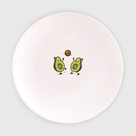 Тарелка с принтом Авокадик , фарфор | диаметр - 210 мм
диаметр для нанесения принта - 120 мм | avocado | vegan | vegetarian | авокадо | веган | вегетарианство