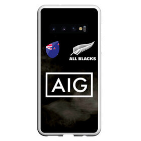 Чехол для Samsung Galaxy S10 с принтом ALL BLACKS , Силикон | Область печати: задняя сторона чехла, без боковых панелей | Тематика изображения на принте: all blacks | new zealandd | rugby | новая зеландия | олл блэкс | регби | хака