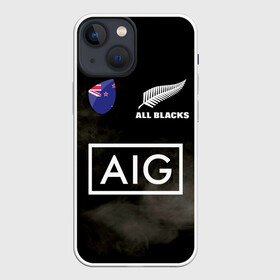 Чехол для iPhone 13 mini с принтом ALL BLACKS ,  |  | all blacks | new zealandd | rugby | новая зеландия | олл блэкс | регби | хака