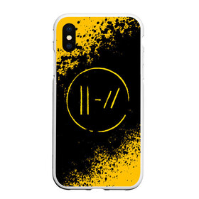 Чехол для iPhone XS Max матовый с принтом TWENTY ONE PILOTS , Силикон | Область печати: задняя сторона чехла, без боковых панелей | 21 pilots | 21p | bandito | blurryface | chlorine | joshua | ned | top | trench | twenty one pilots | tyler | бандито | нэд | тренч